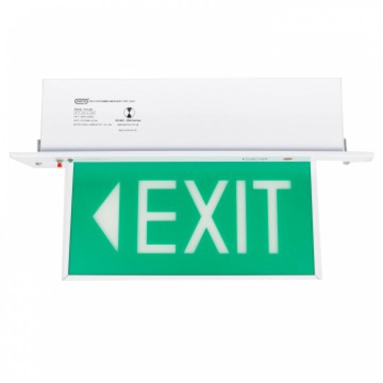 Emergency Luminaire with Exit Sign