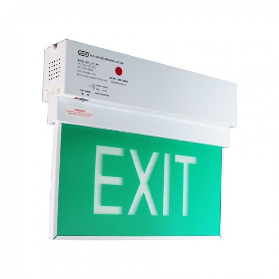 Emergency Luminaire with Exit Sign