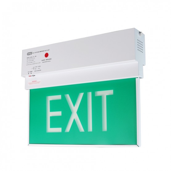 Emergency Luminaire with Exit Sign