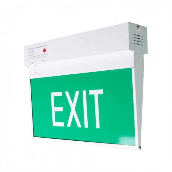 Emergency Luminaire with Exit Sign