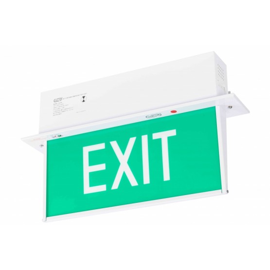 Emergency Luminaire with Exit Sign